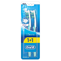36 ORAL-B Advantage 3D White, szczoteczka do zębów manualna, Duo 1+1, 2 szt_