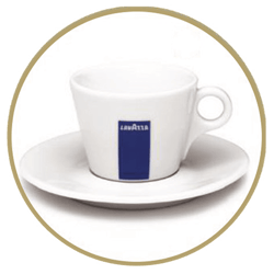 Filiżanka i spodek do CAPPUCCINO BLU COLL